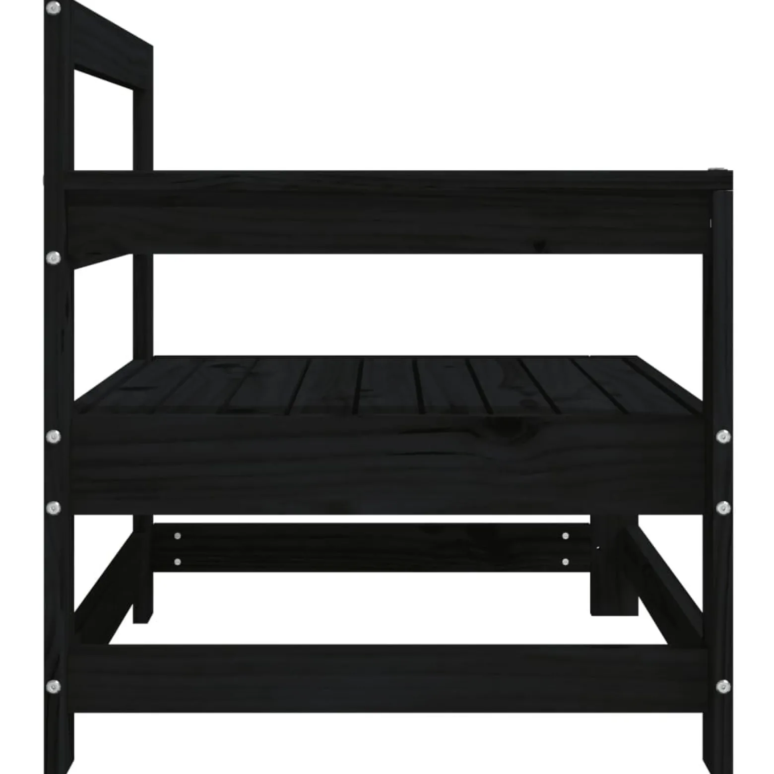 VidaXL Ogrodowe sofy narożne 2 szt. czarne