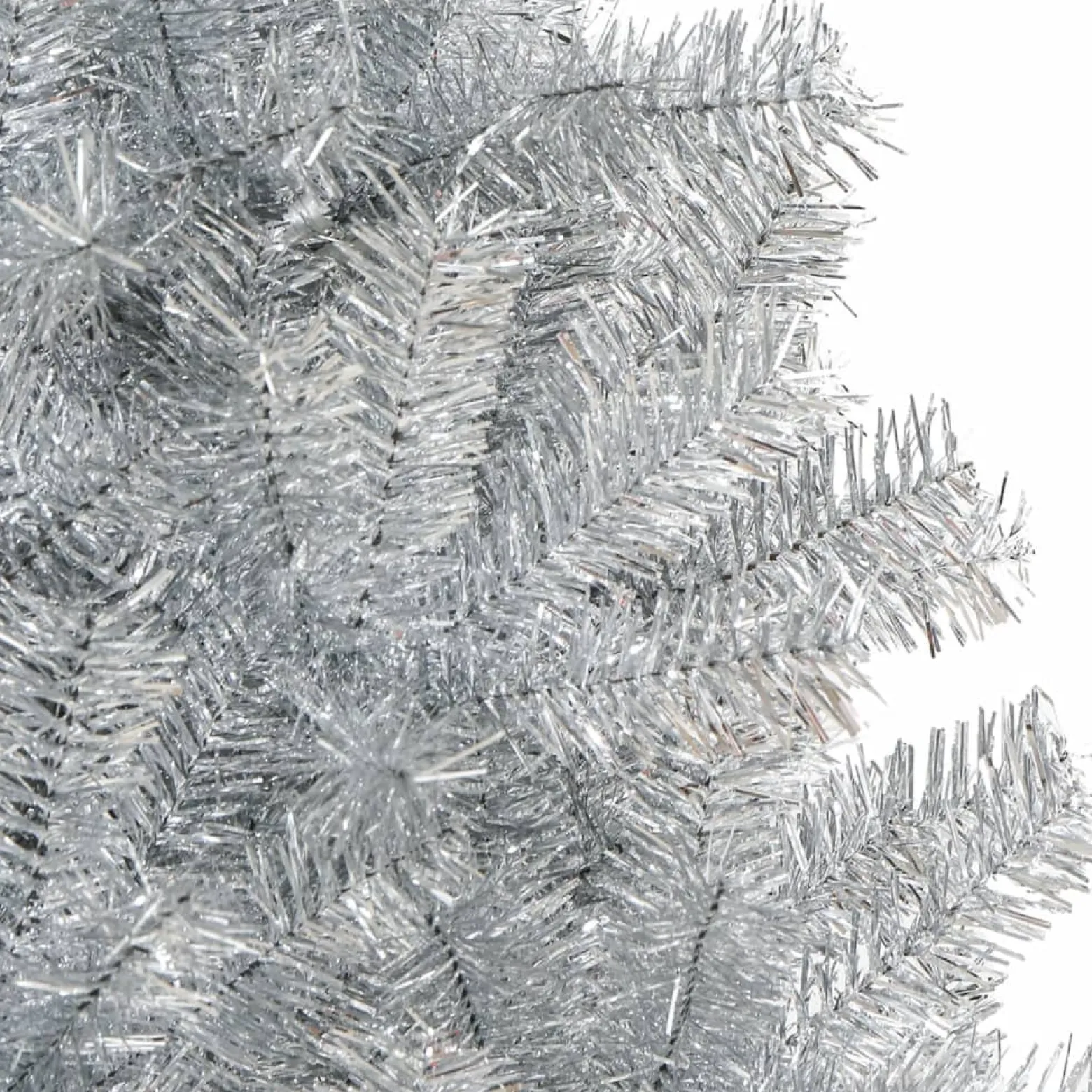 VidaXL Sztuczna choinka Srebrny 240 x 120 cm