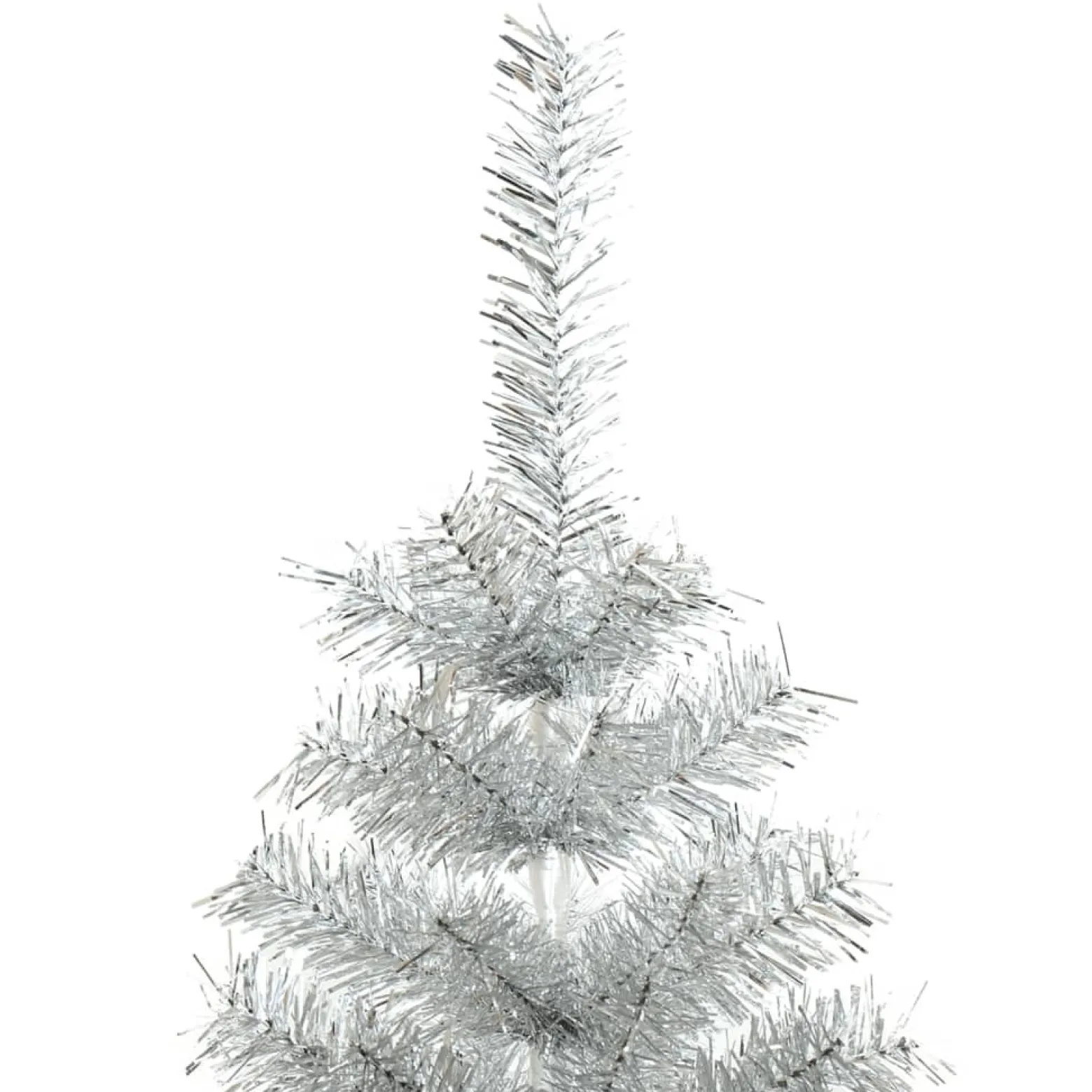 VidaXL Sztuczna choinka Srebrny 240 x 120 cm