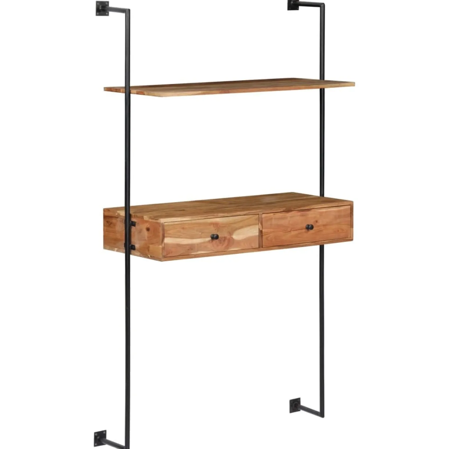 VidaXL Biurko ścienne 90 x 40 x 170 cm