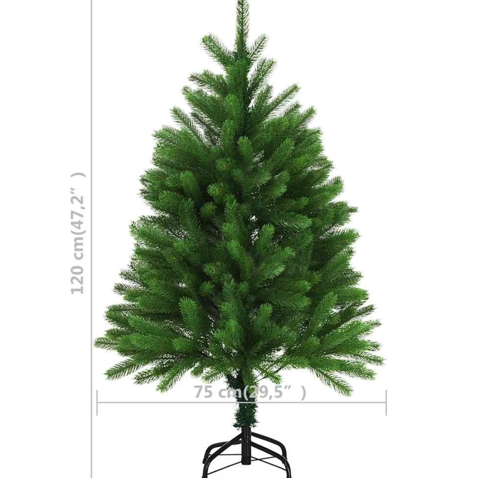 VidaXL Choinka Zielony 120 x 75 cm
