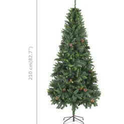 VidaXL Choinka Zielony 210 x 119 cm