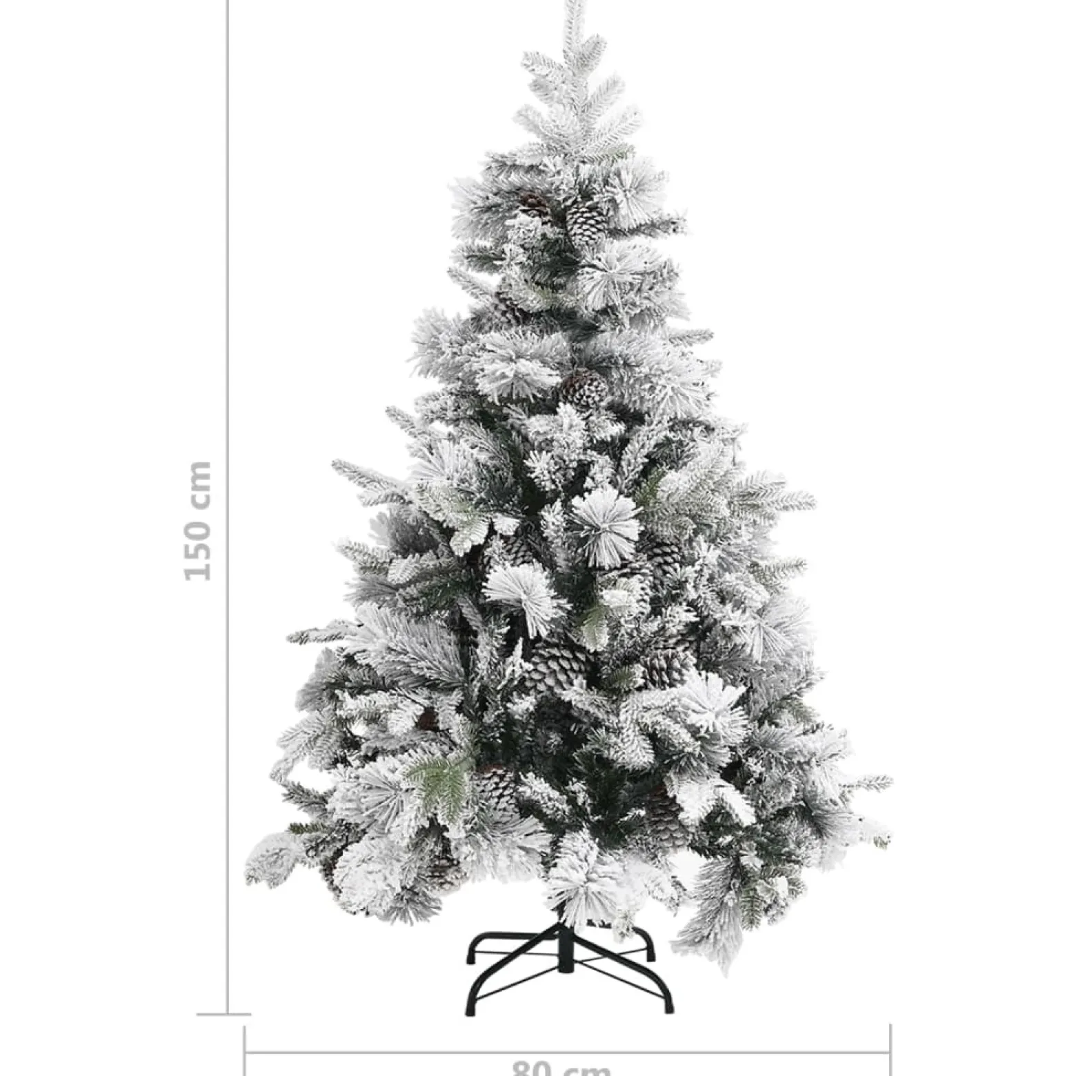 VidaXL Choinka Zielony 150 x 80 cm