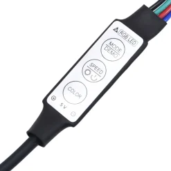 VidaXL Ścienna szafka TV z LED dąb sonoma
