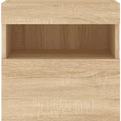 VidaXL Ścienne szafki TV z LED 2 szt