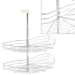 VidaXL Kosz druciany Srebrny 75 x 38 x 80 cm Metal