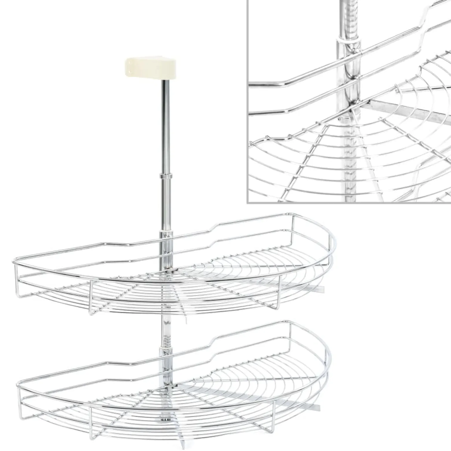 VidaXL Kosz druciany Srebrny 75 x 38 x 80 cm Metal