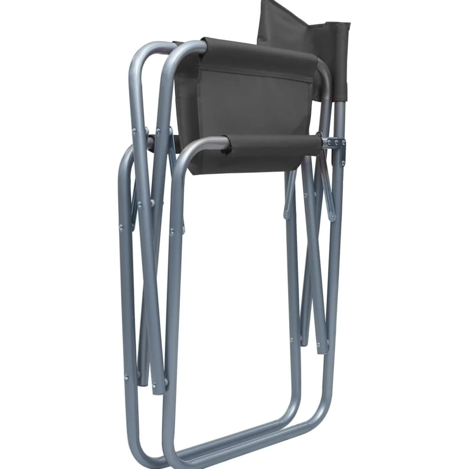 VidaXL Krzesło ogrodowe Szary Metal