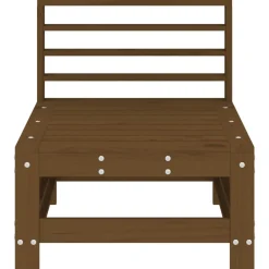 VidaXL Ogrodowa sofa środkowa miodowy brąz
