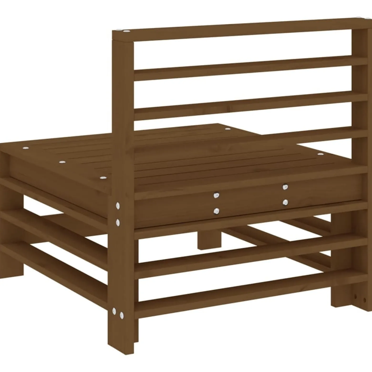 VidaXL Ogrodowa sofa środkowa miodowy brąz