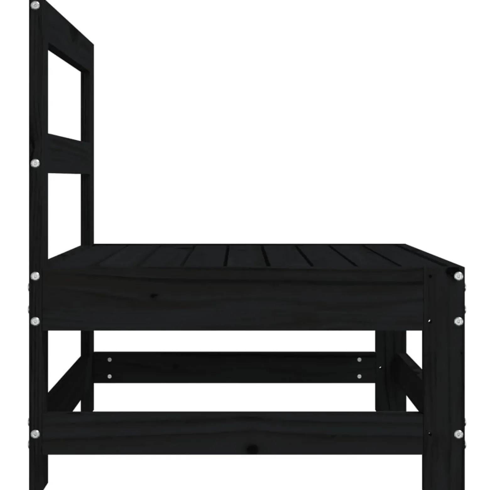 VidaXL Ogrodowa sofa środkowa czarna