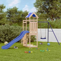 VidaXL ogrodowy plac zabaw Brąz Drewno sosnowe