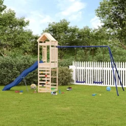 VidaXL ogrodowy plac zabaw Brąz Drewno sosnowe