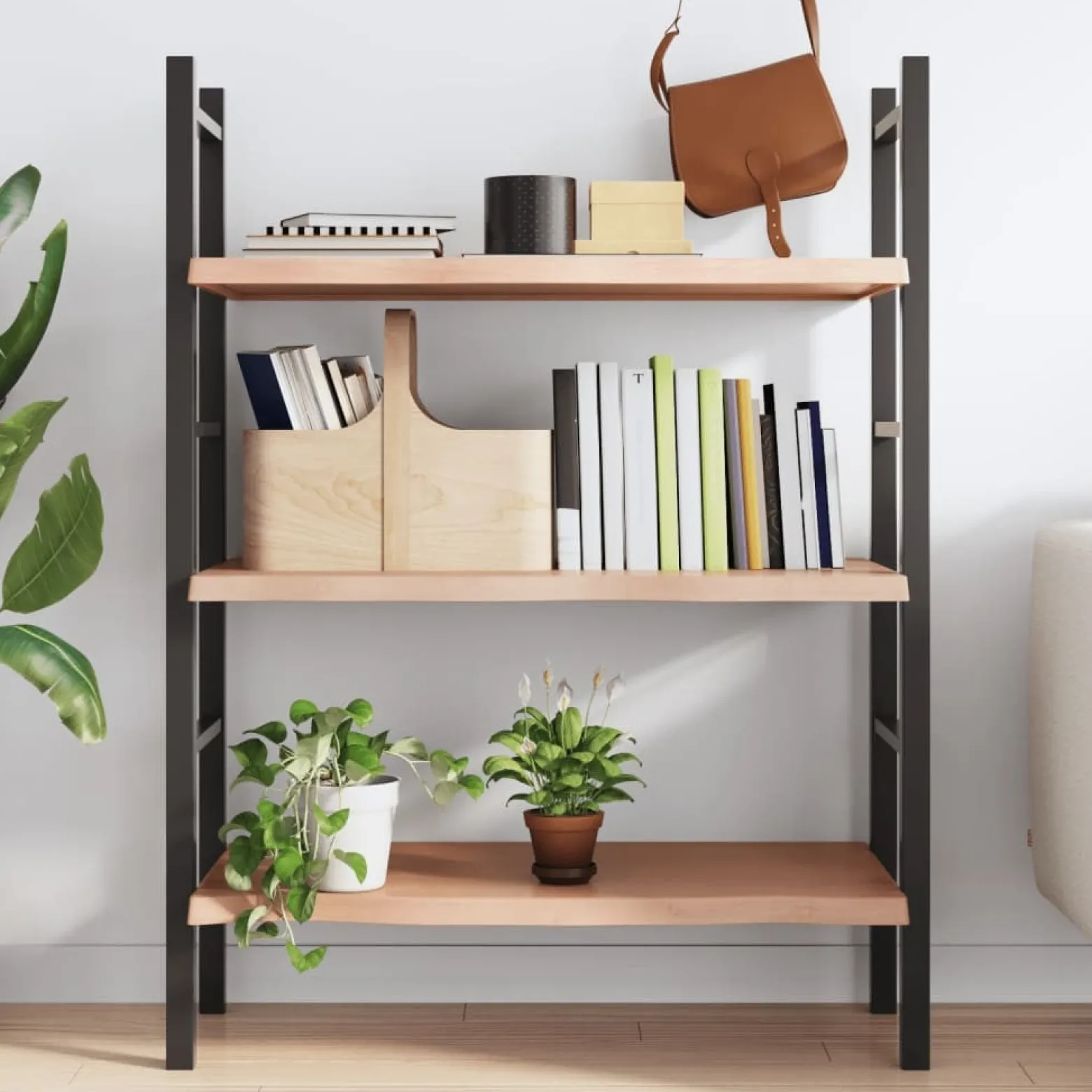 VidaXL Półka brązowa 100x60x(2-4) cm