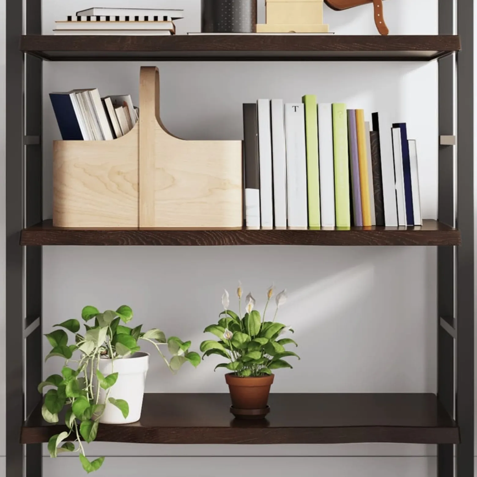 VidaXL Półka ciemnobrązowa 80x60x(2-4) cm