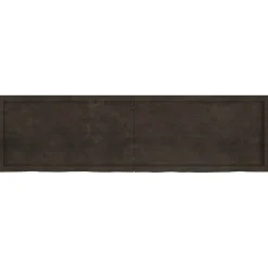VidaXL Półka ciemnobrązowa 180x50x(2-6) cm wykończone