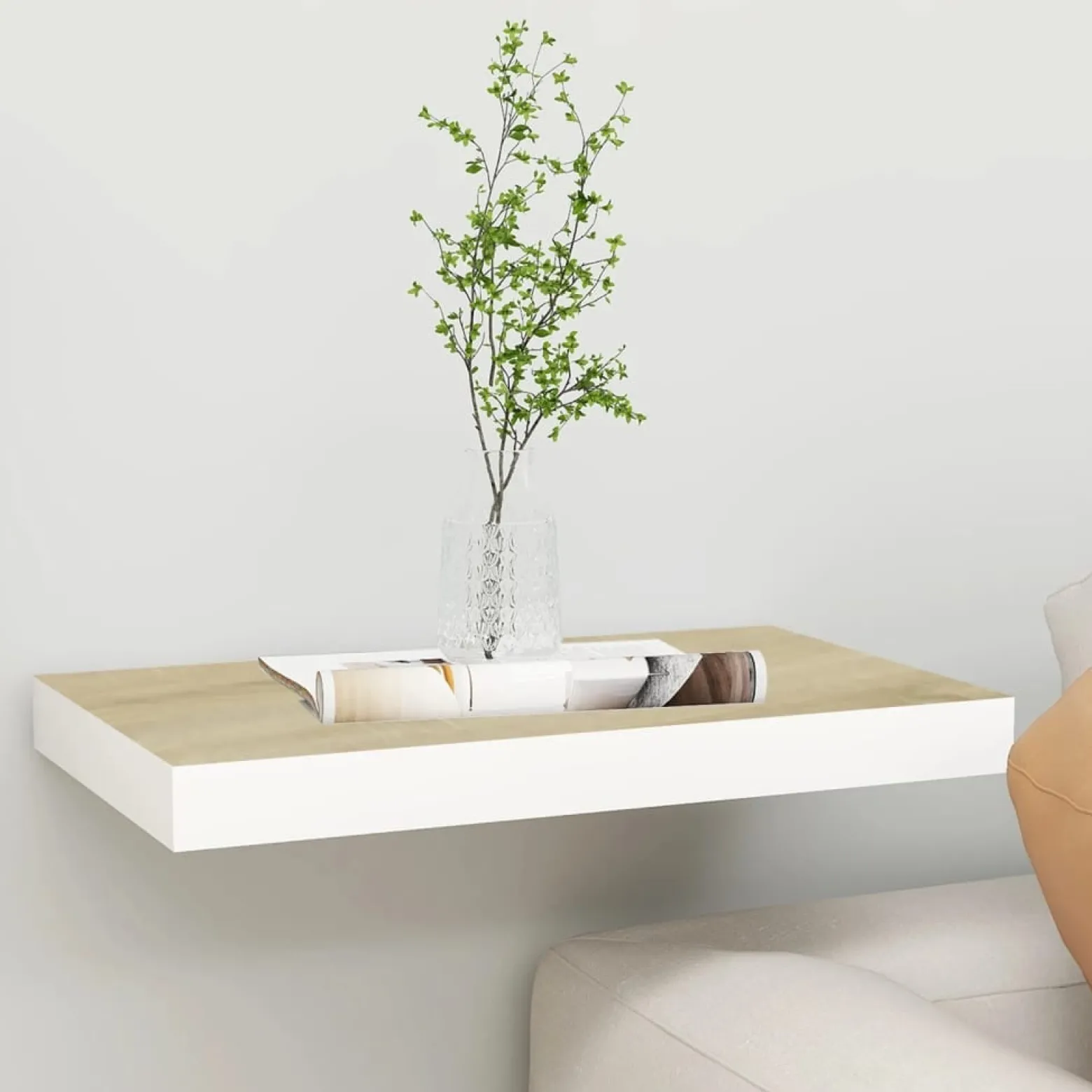 VidaXL Półka ścienna Brąz 50 x 23 x 3.8 cm MDF