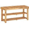 VidaXL Półka na buty Brąz 90 x 32 x 46 cm Drewno