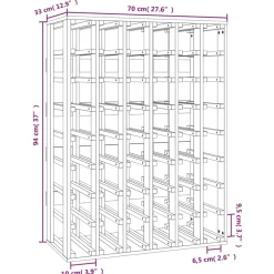 VidaXL Stojak na wino 70x33x94 cm