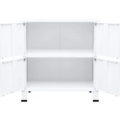 VidaXL Szafka na dokumenty Biały 75 x 40 x 80 cm Stal