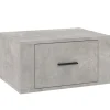 VidaXL Wisząca szafka nocna szarość betonu 50x36x25 cm