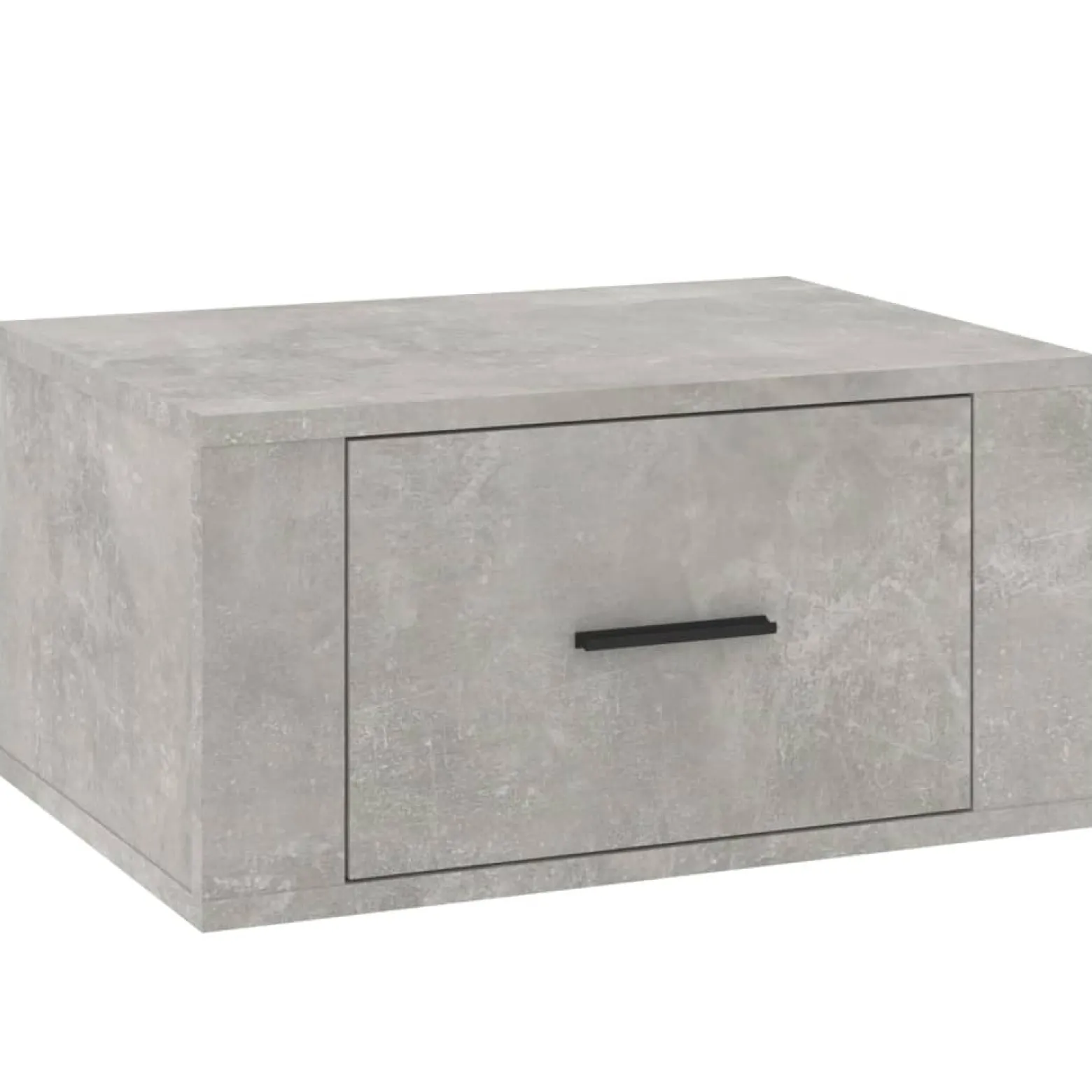 VidaXL Wisząca szafka nocna szarość betonu 50x36x25 cm