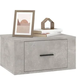 VidaXL Wisząca szafka nocna szarość betonu 50x36x25 cm