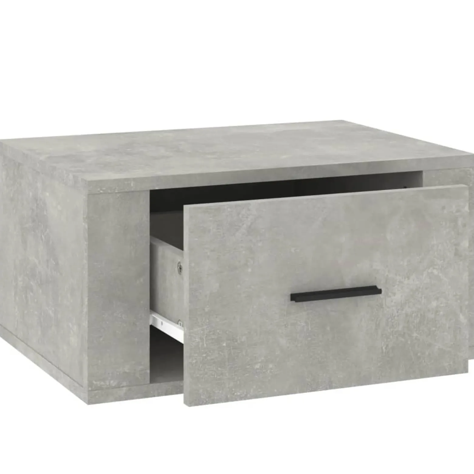VidaXL Wisząca szafka nocna szarość betonu 50x36x25 cm