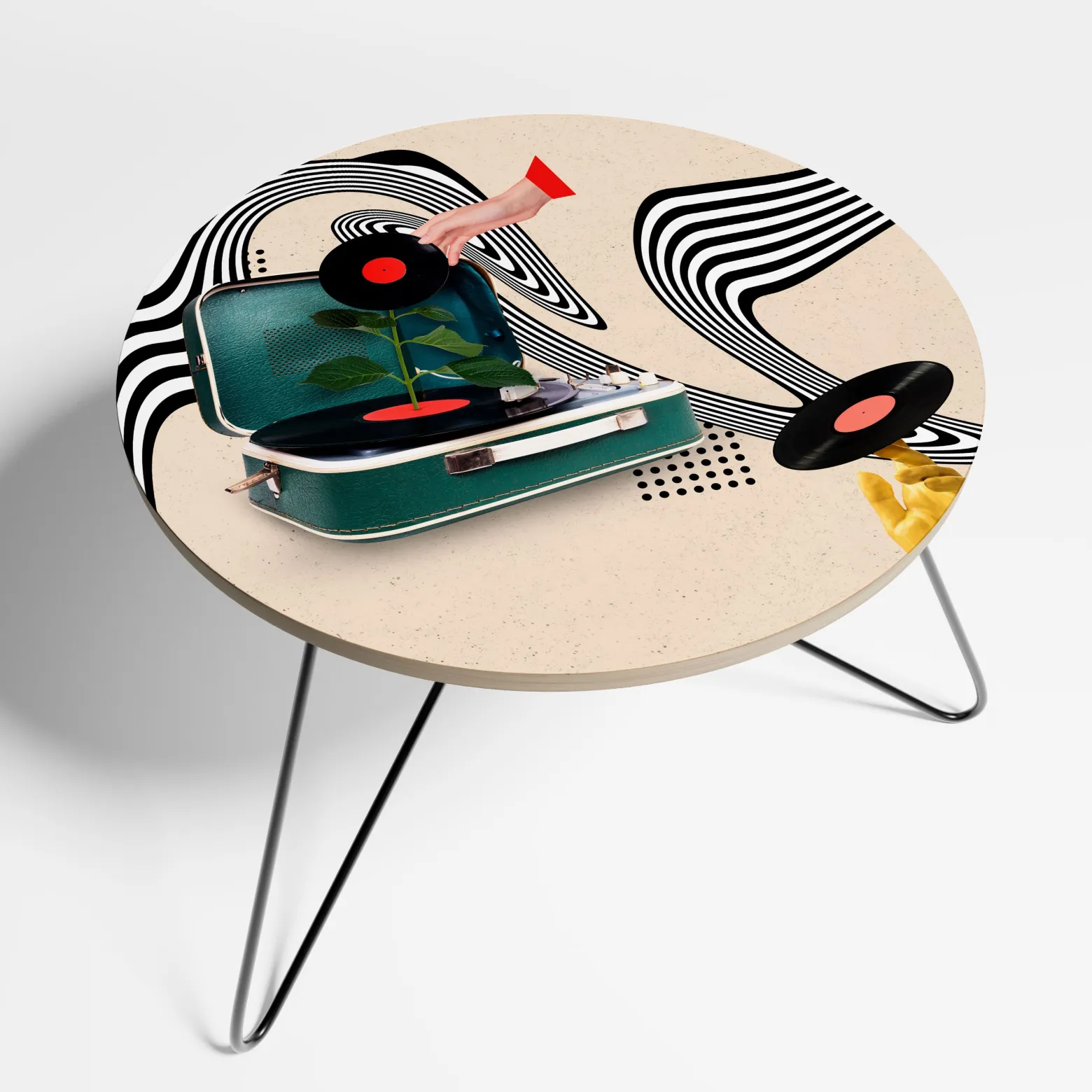 VINYL VARIATION Stolik kawowy mały