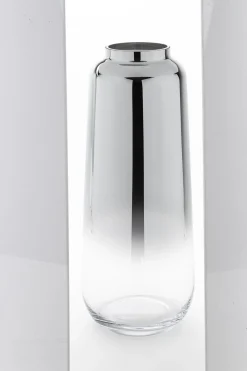 Wazon szklany srebrny 50x20,5 cm ARGENTO