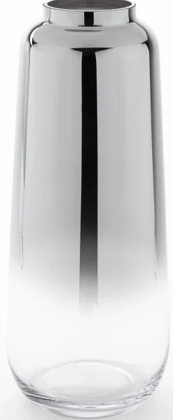 Wazon szklany srebrny 50x20,5 cm ARGENTO