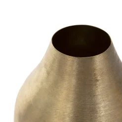 Wazon GIRONA metalowy złoty 15x15x21 cm HOMLA