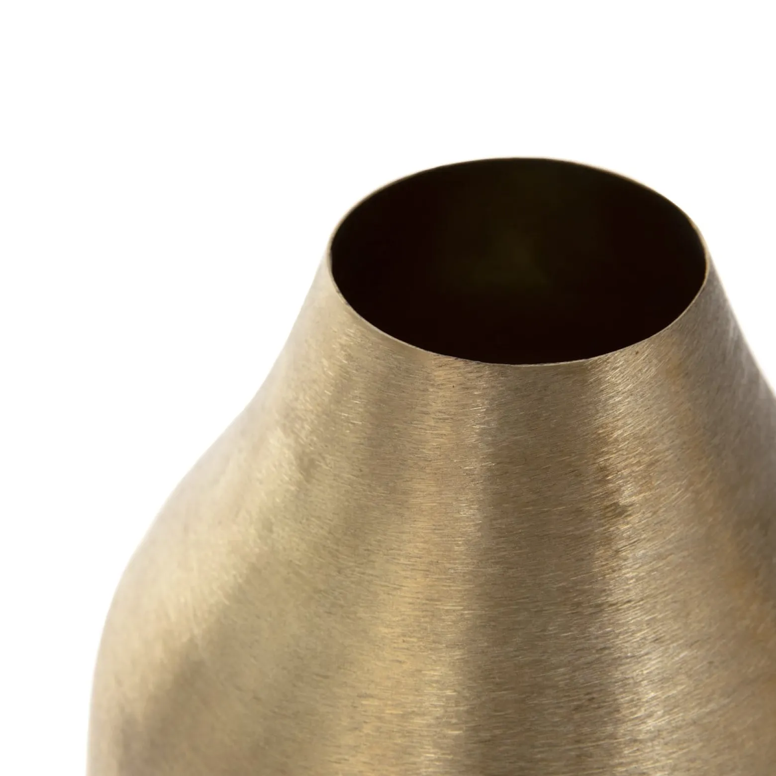 Wazon GIRONA metalowy złoty 15x15x21 cm HOMLA