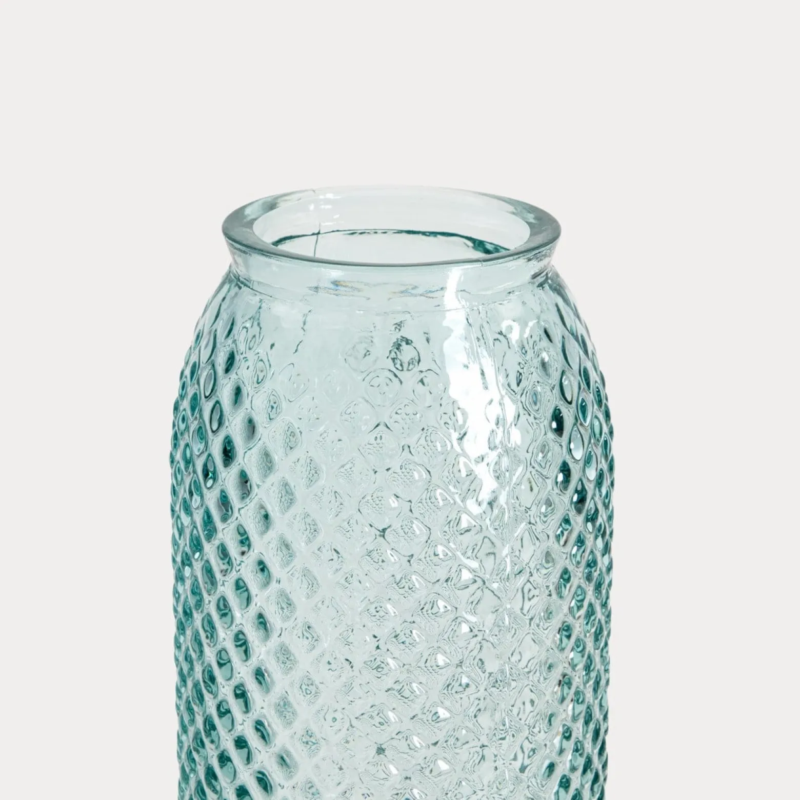 Wazon MIKKA transparentny ze szkła z recyklingu 45 cm HOMLA