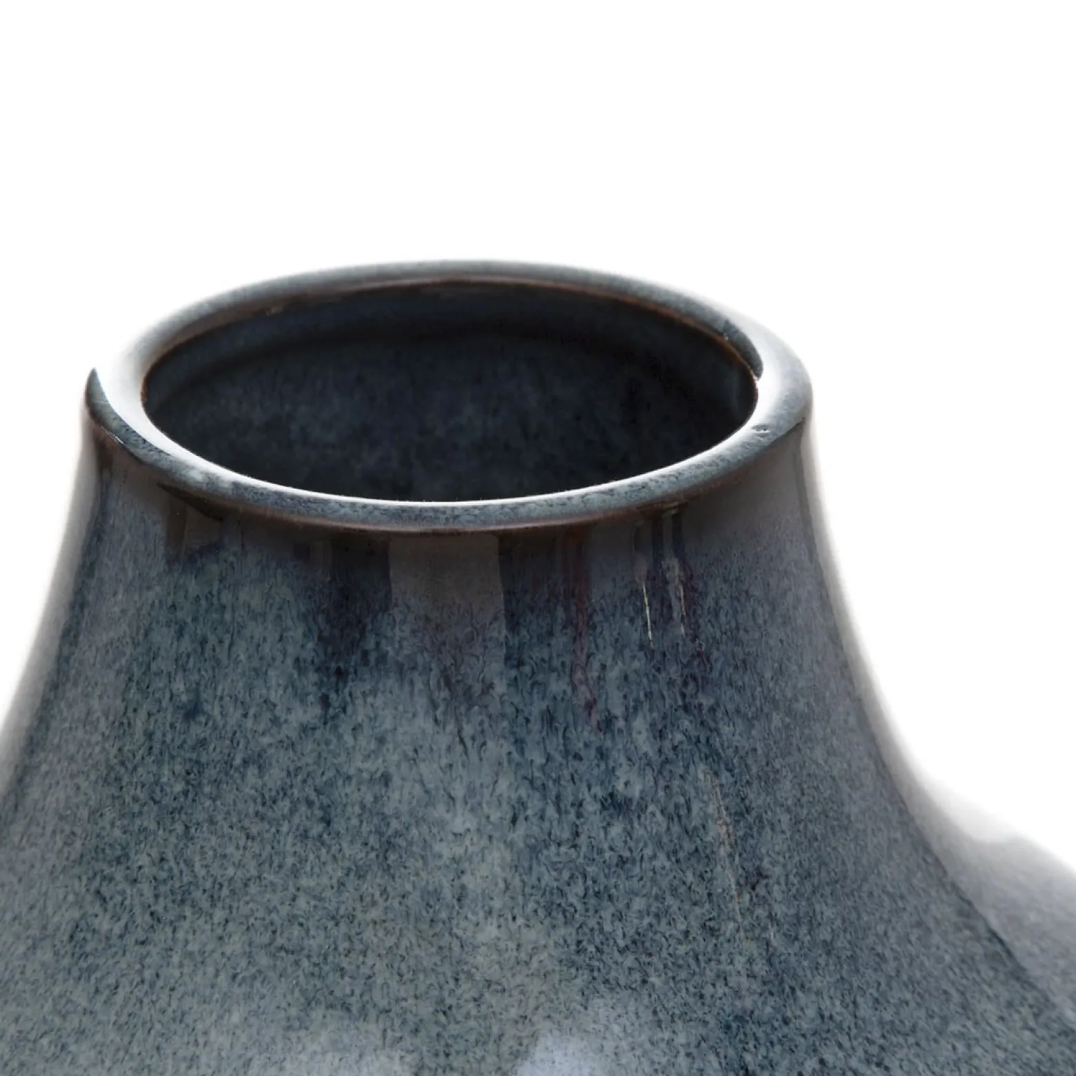 Wazon RUFUS ceramiczny granatowy 13x13x22 cm HOMLA