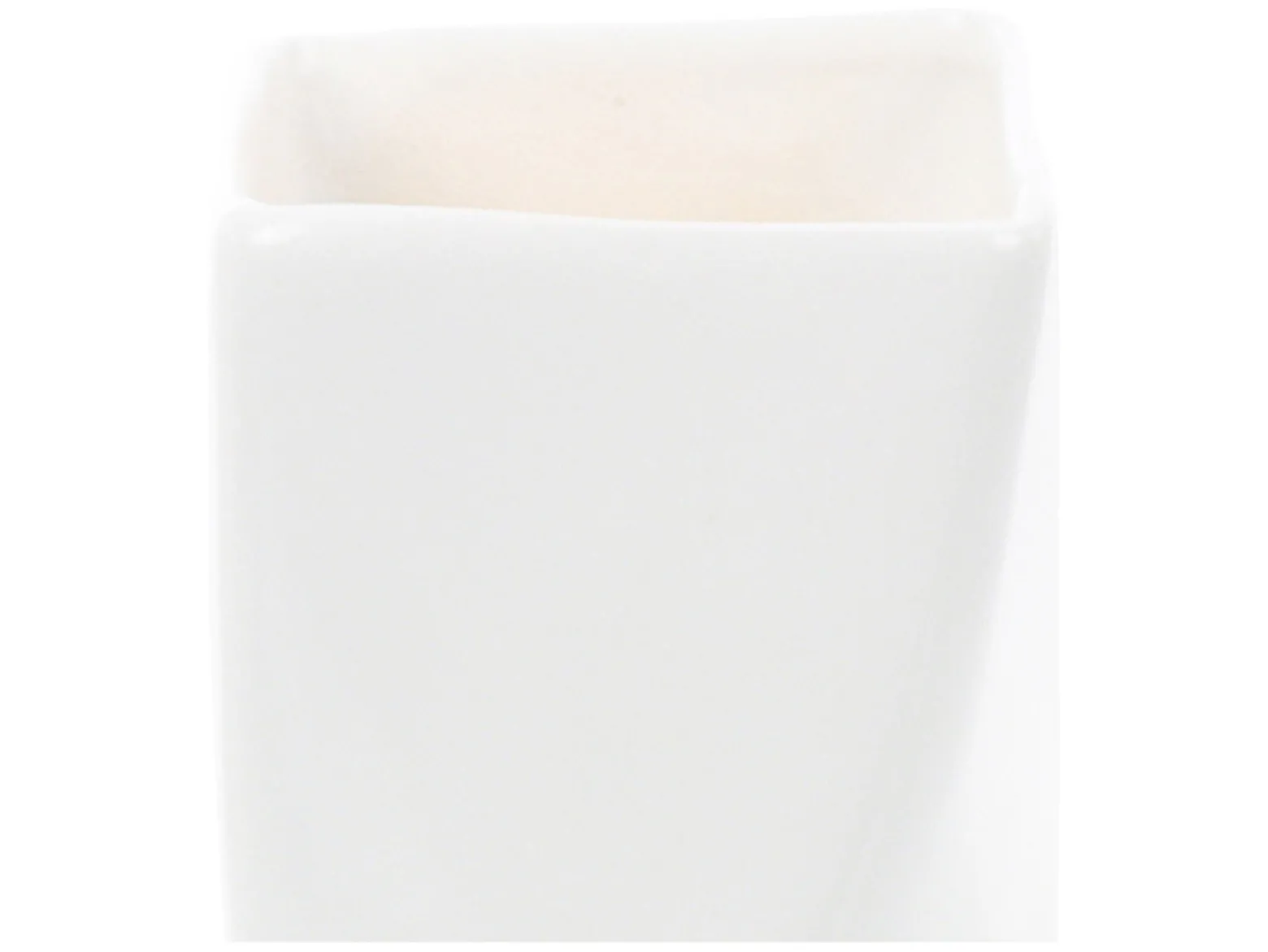 Wazon skrętny ceramiczny 18 cm biały