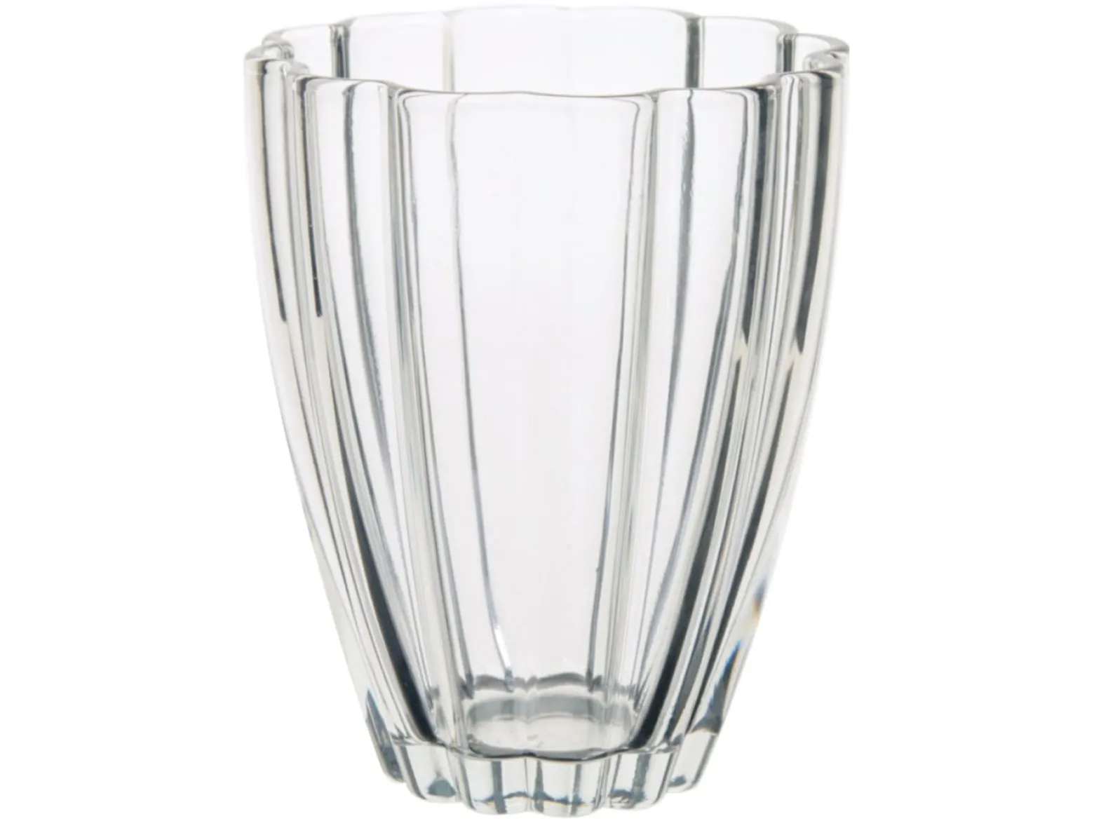 Wazon szklany Dalia 17 cm transparentny