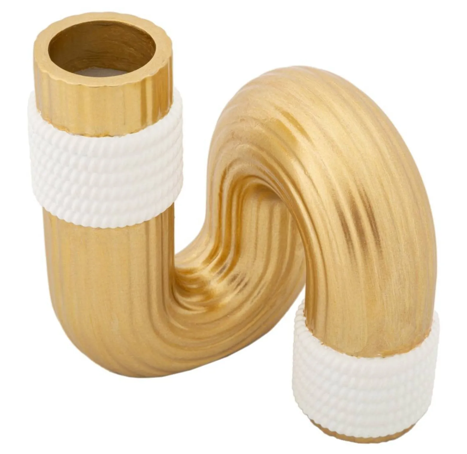Wazon w kształcie fali z polyresinu, wys. 13 cm