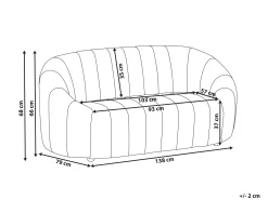 Welurowa sofa 2 osobowa zielona