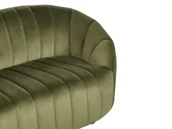 Welurowa sofa 2 osobowa zielona