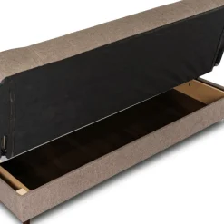 Wersalka Sofa Kanapa Rozkładana z Funkcją Spania Dwuosobowa Beżowa NEPAL