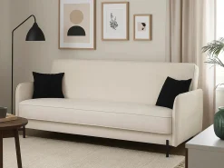 Wersalka Ivory 200 rozkładana na wysokich nóżkach, Spring 1105 + Terra 99