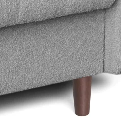 Wersalka Rozkładana Sofa Kanapa Z Funkcją Spania Teddy Baranek Szara TIVOLI
