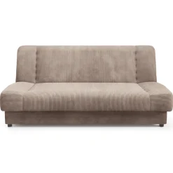 Wersalka Rozkładana Sofa Z Funkcją Spania Dwuosobowa Sztruks Beżowa PIANO