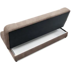 Wersalka Rozkładana Sofa Z Funkcją Spania Dwuosobowa Sztruks Beżowa PIANO