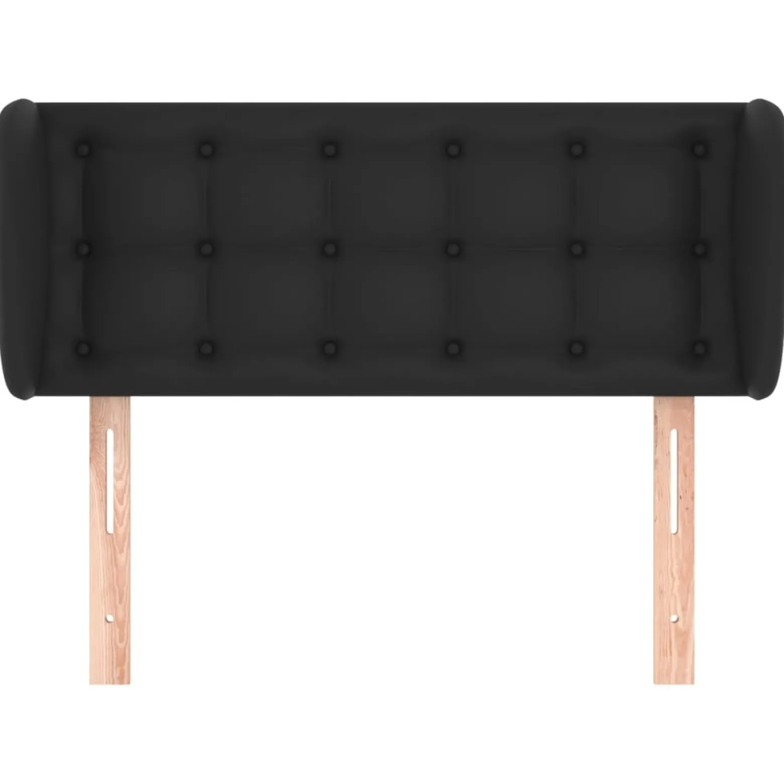Wezgłowie Czarny 83 x 23 x 78/88 cm Sztuczna skóra vidaXL