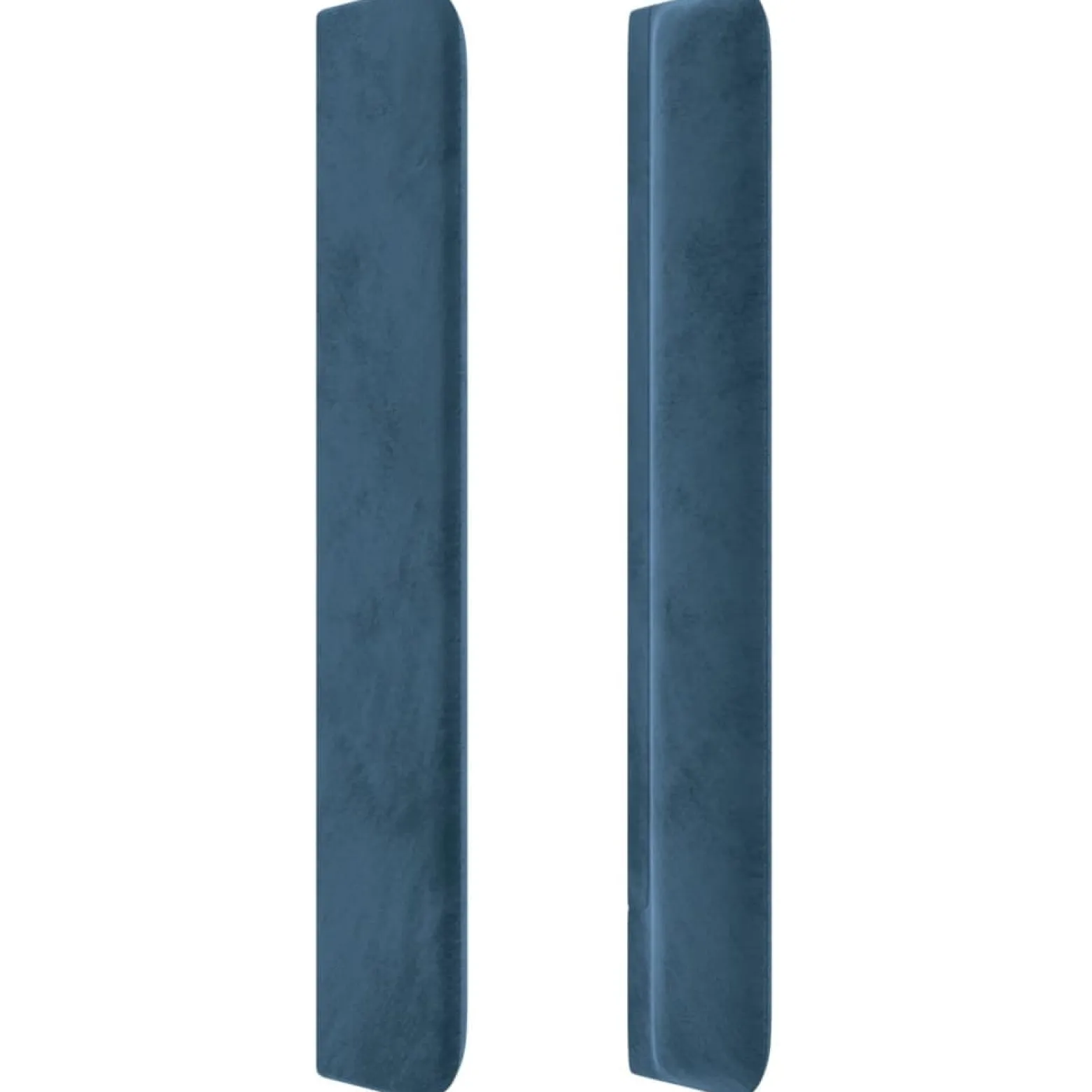 Wezgłowie Niebieski 203 x 16 x 118/128 cm Aksamit vidaXL