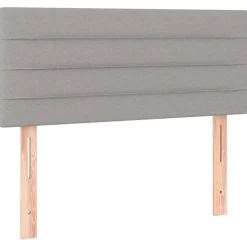 Wezgłowie Szary 90 x 5 x 78/88 cm Tkanina vidaXL