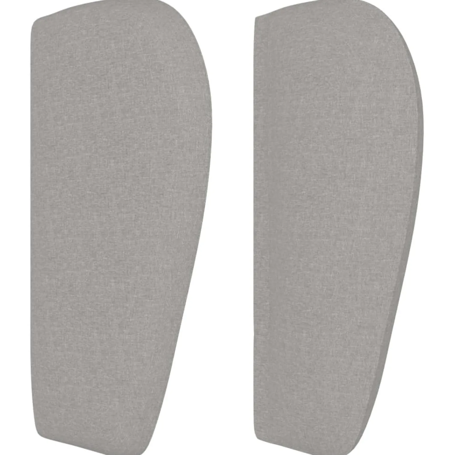 Wezgłowie Szary 83 x 23 x 78/88 cm Tkanina vidaXL
