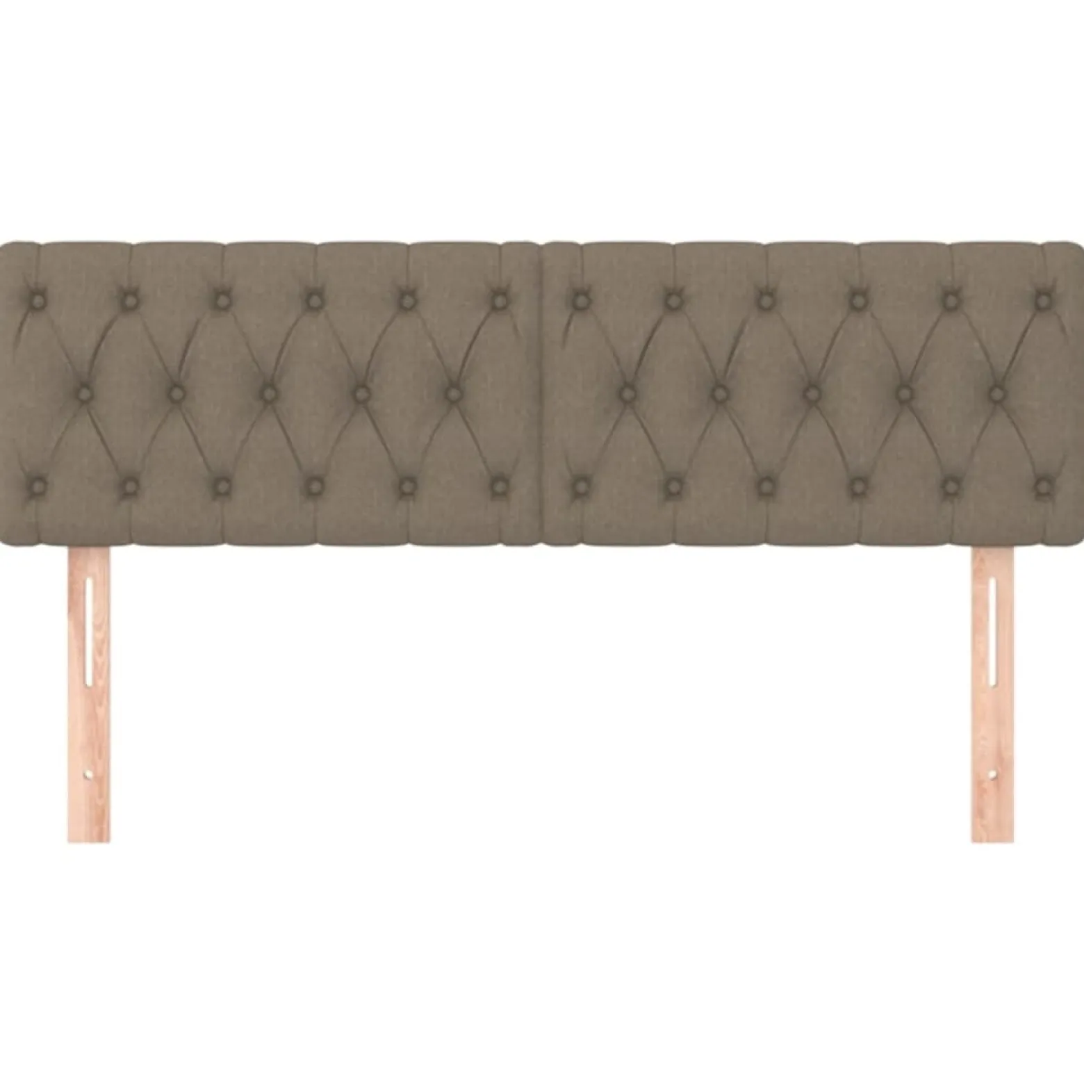 Wezgłowie Taupe 160 cm Tkanina Low vidaXL